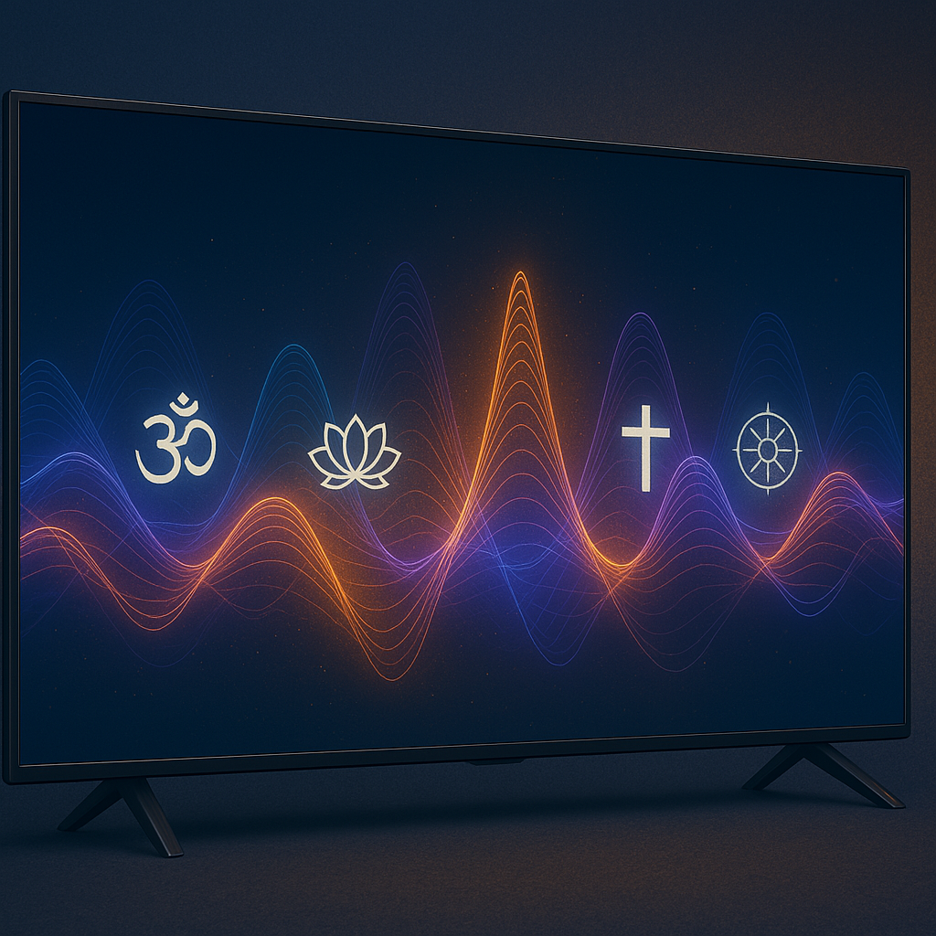 Entertainment of Frequency Healing sound frequencies
Colorful sound waves representing entertainment of frequency and mood balance