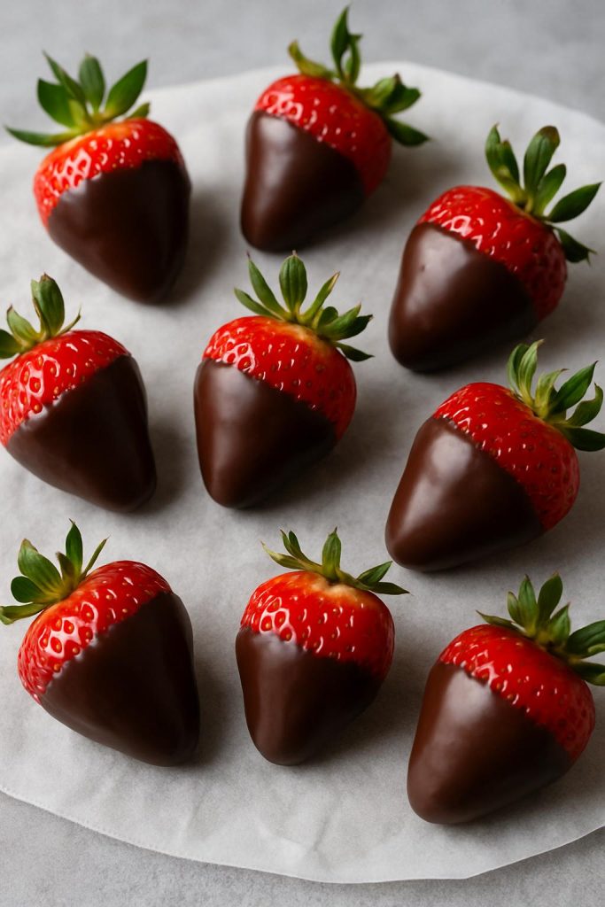  Chocolate-Covered Strawberries /  easy recipes for date night men can make